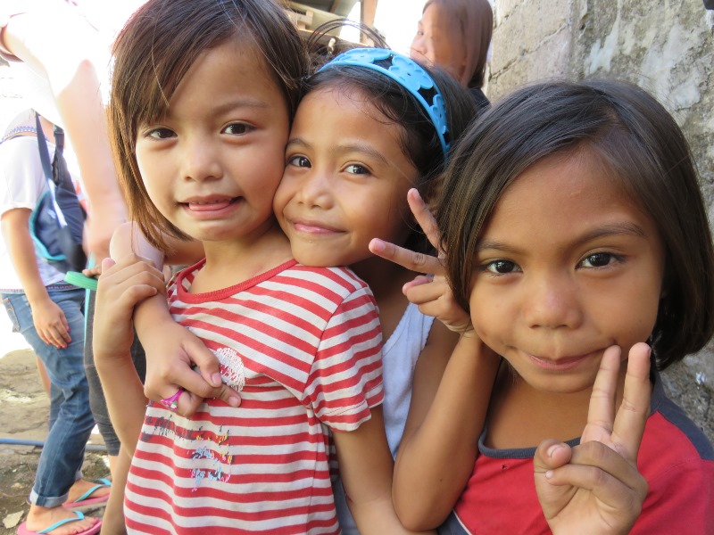 セブのスラムの子ども