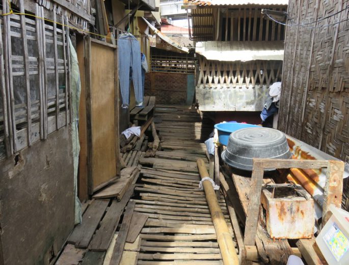 セブ島のスラム地区